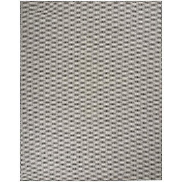 Nourison Courtyard COU01 Indoor/outdoor Area Rug - Ivory Charcoal 7' x 10'