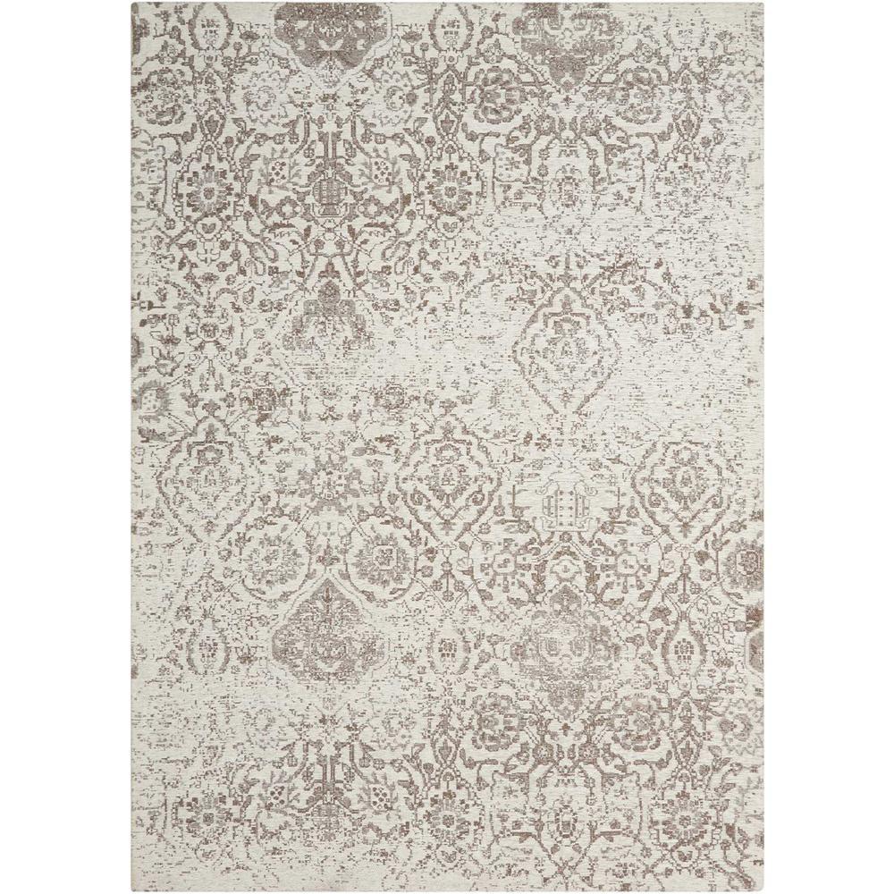 Nourison Damask Vintage Indoor Rug Ivory 5' x 7'