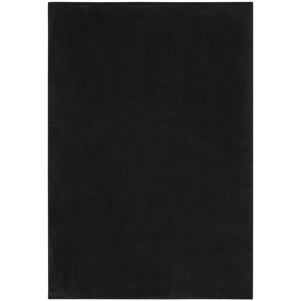 Nourison Essentials Easy Care Indoor Outdoor Area Rug - Black 4' x 6'