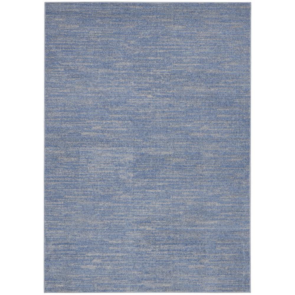 Nourison Nourison Essentials NRE01 Indoor/outdoor Area Rug - Blue/Grey 6' x 9'