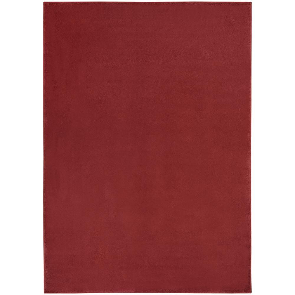 Nourison Essentials Easy Care Indoor Outdoor Area Rug - Brick Red 6' x 9'