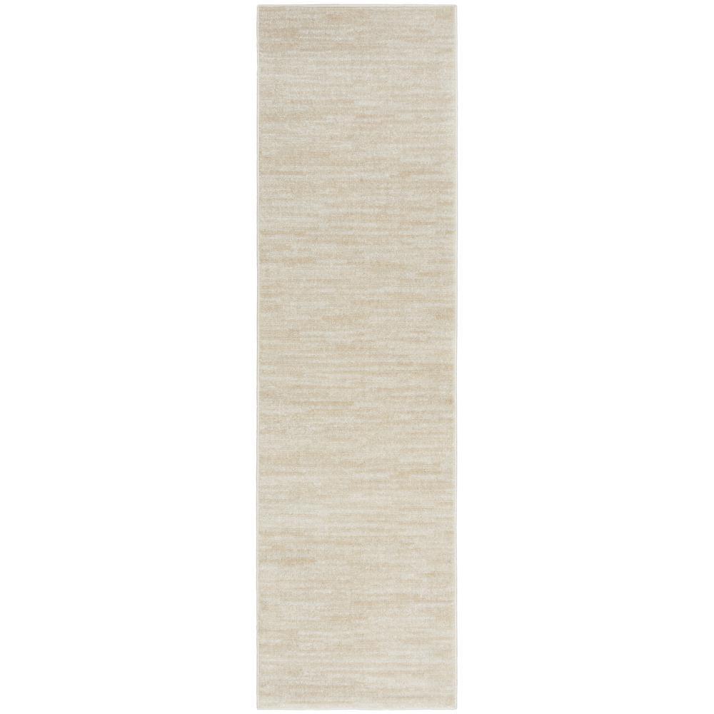 Nourison Essentials Easy Care Indoor Outdoor Area Rug - Ivory Beige 2'2" x 7'6"