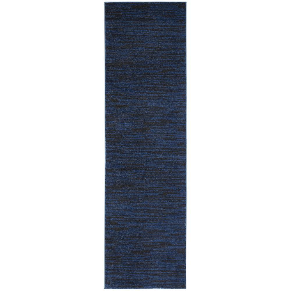 Nourison Nourison Essentials NRE01 Indoor/outdoor Area Rug - Midnight Blue 2'2" x 10'