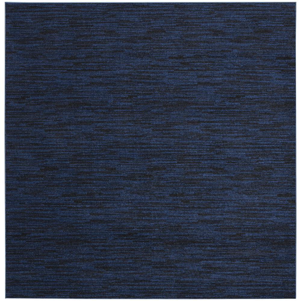 Nourison Nourison Essentials NRE01 Indoor/outdoor Area Rug - Midnight Blue 7' x square