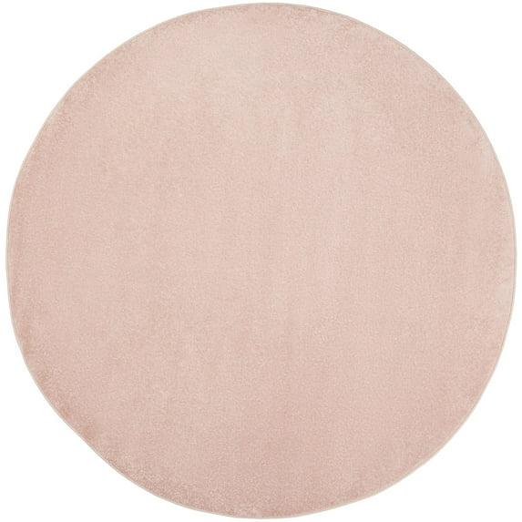 Nourison Essentials Easy Care Indoor Outdoor Area Rug - Pink 8' x Round