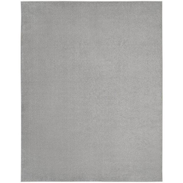 Nourison Essentials Easy Care Indoor Outdoor Area Rug - Silver Grey 10' x 14'
