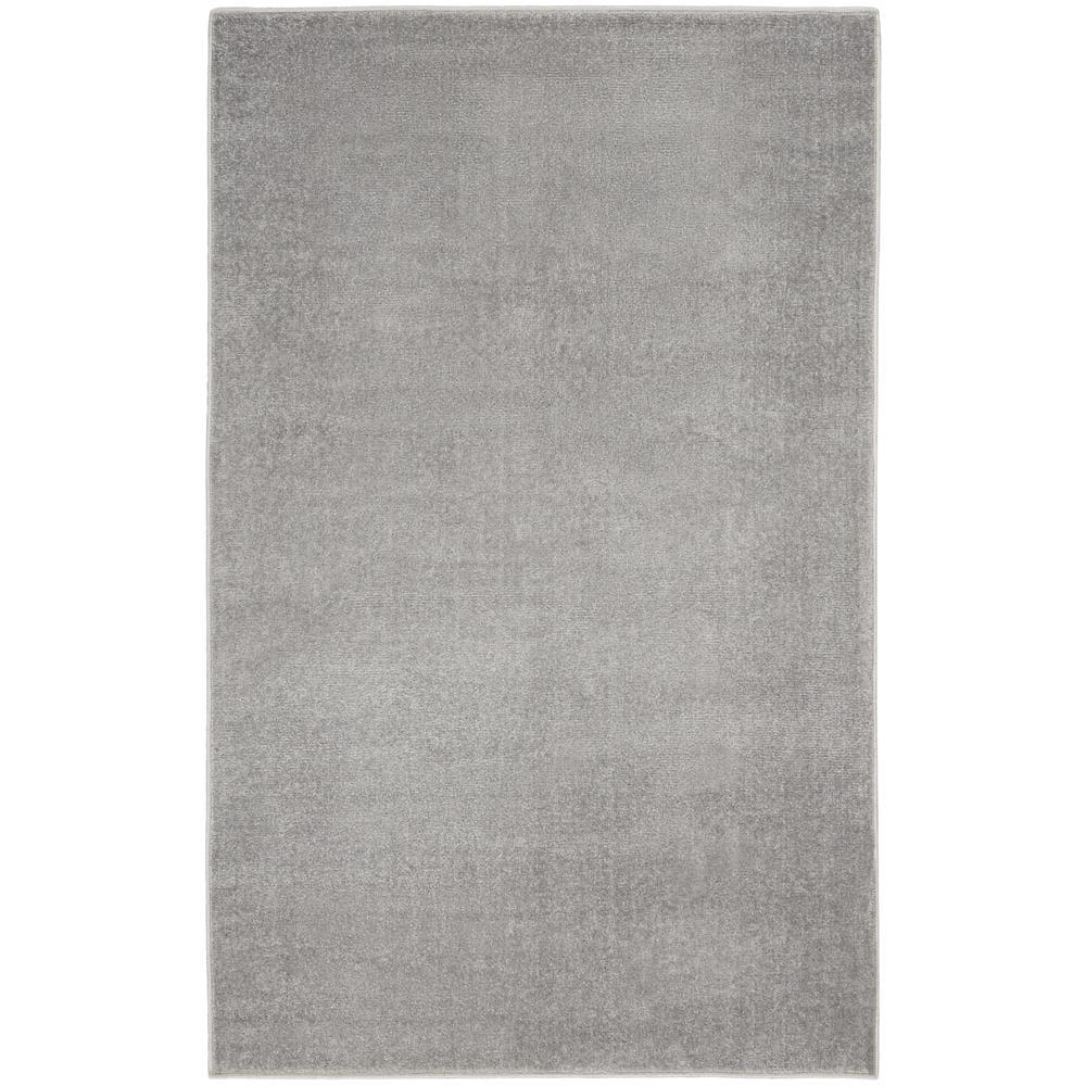 Nourison Essentials Easy Care Indoor Outdoor Area Rug - Silver Grey 3' x 5'