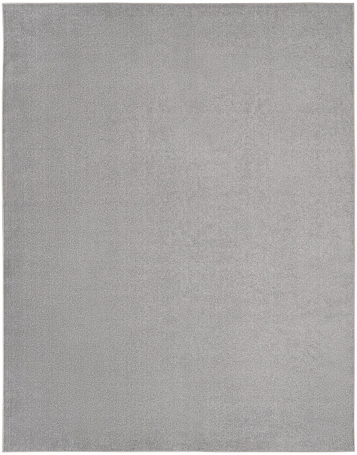 Nourison Essentials Easy Care Indoor Outdoor Area Rug - Silver Grey 8' x 10'