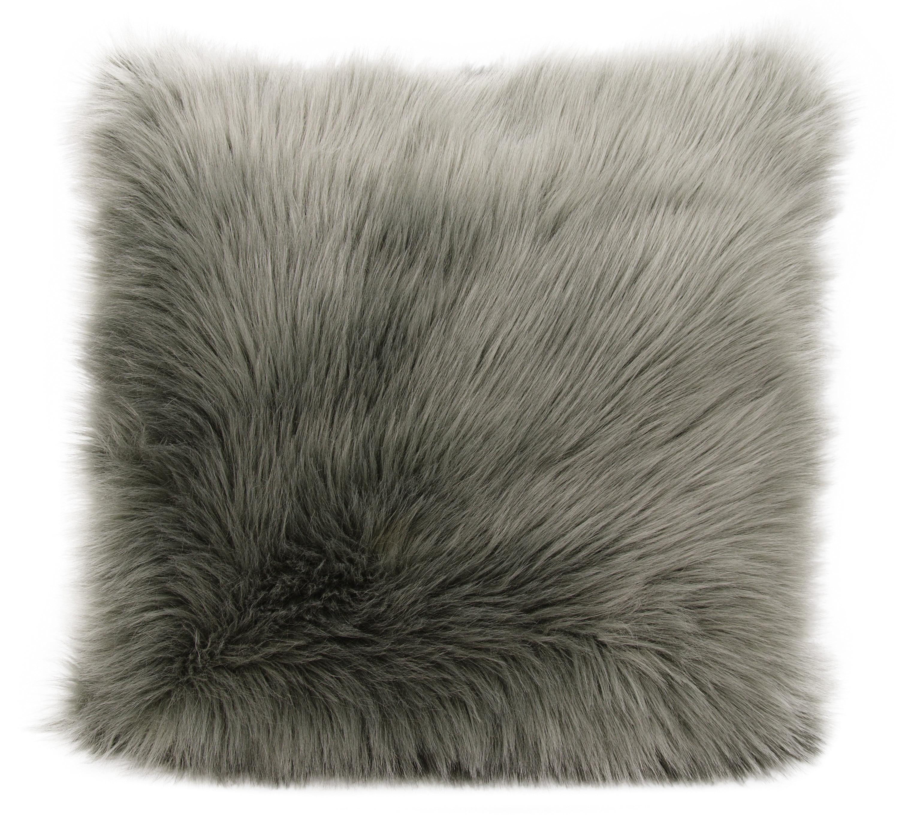 Mina Victory Faux Fur Throw Pillow