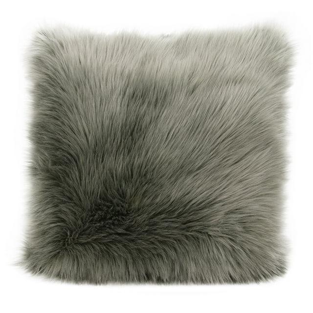 Mina Victory Faux Fur Throw Pillow