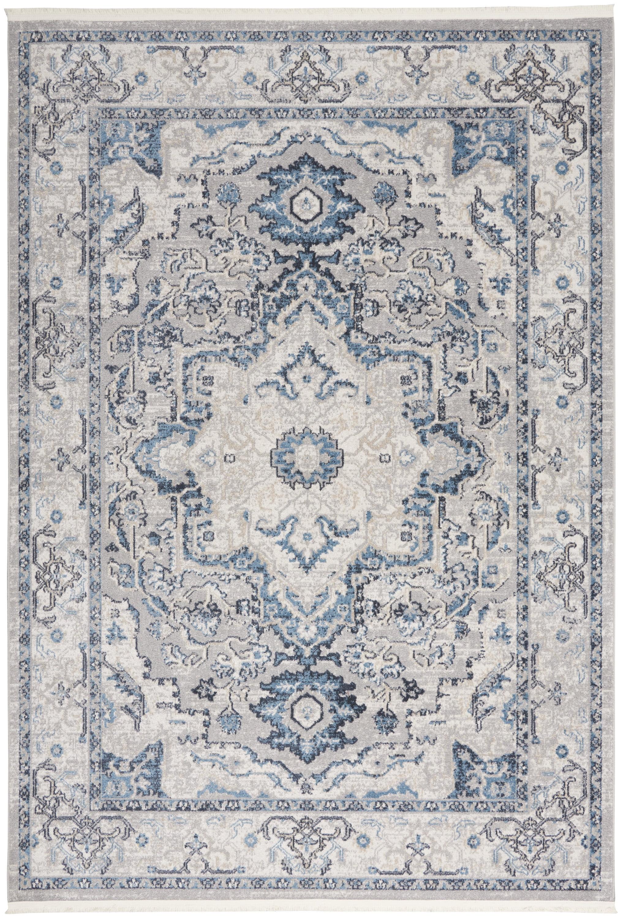 Nourison Geneva Medallion Bordered Indoor Rug