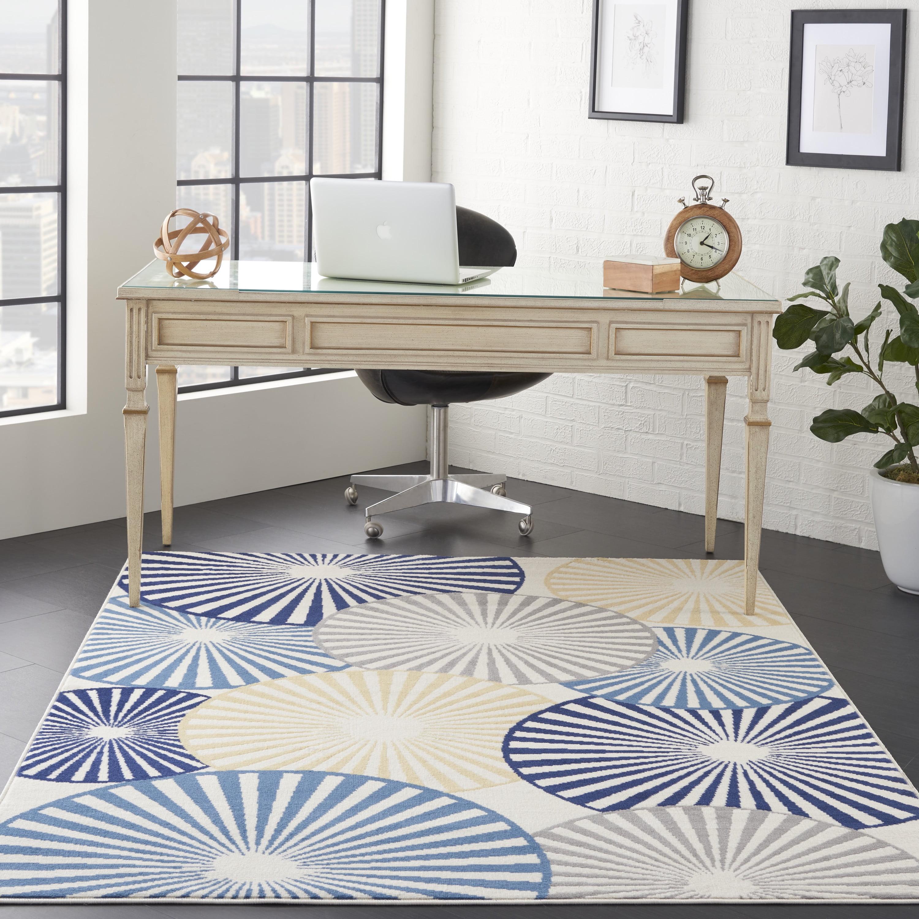 Grafix GRF20 Ivory/Multi Area Rug Contemporary Geometric By Nourison