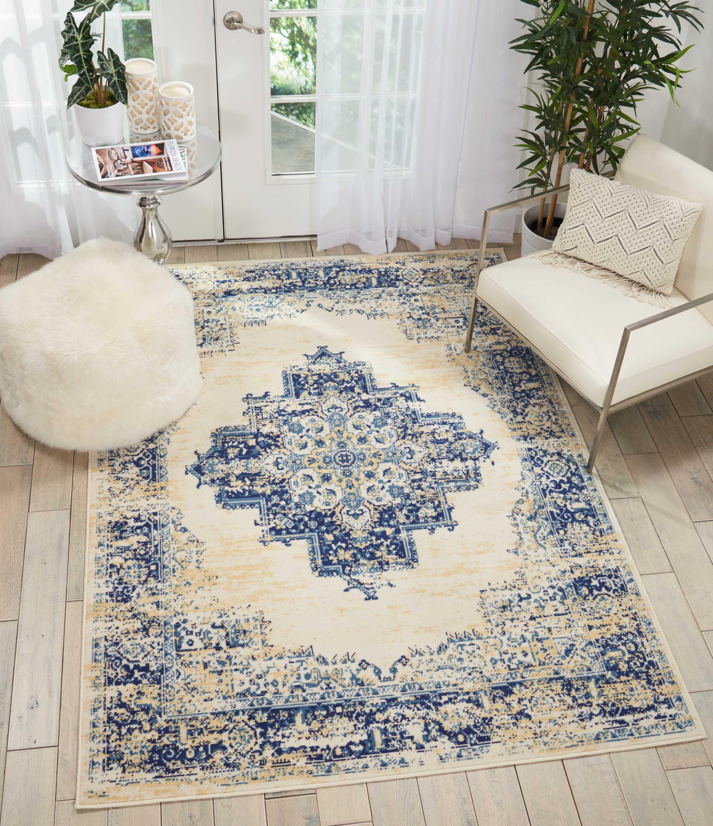 Nourison Grafix Center Medallion Area Rug