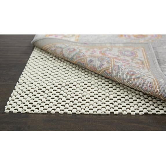 Grid-Loc Ivory 7'6" X 9'8" Non-Slip Rug Pag