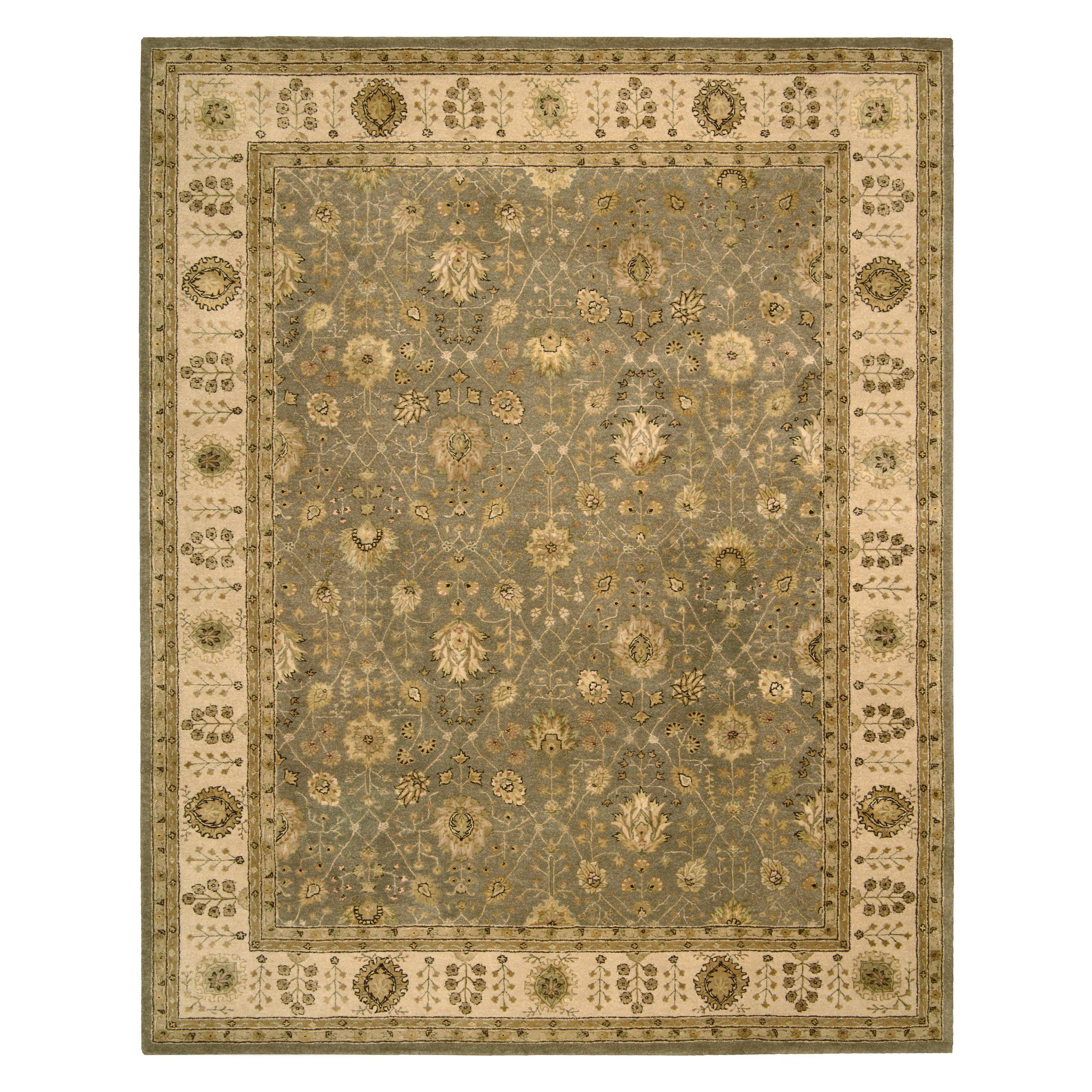 Nourison  Hand-tufted Area Rug Taupe 5'6" x 8'6" Contains Latex Silk, Wool Nature 5' x 8' Indoor Brown