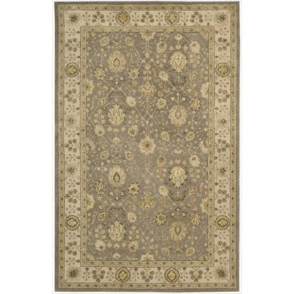 Nourison  Hand-tufted Area Rug Taupe 5'6" x 8'6" Contains Latex Silk, Wool Nature 5' x 8' Indoor Brown