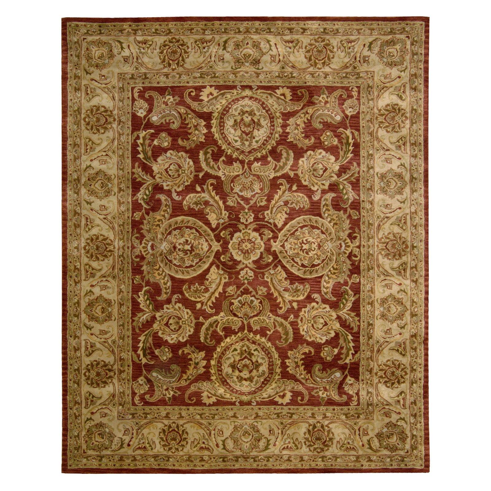 Nourison  Hand-tufted Jaipur Cinnamon Wool Rug 8'3' x 11'6" 8' x 10' Rectangle