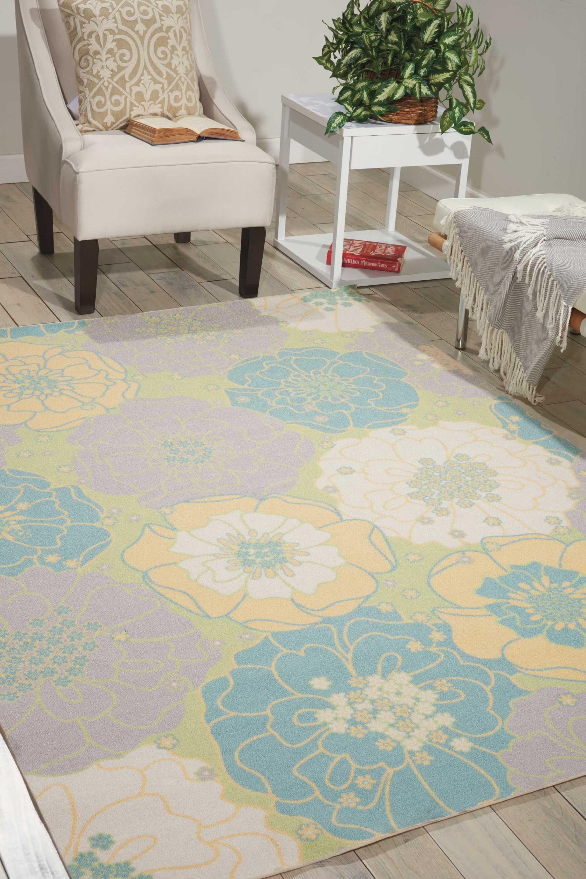 Nourison Home & Garden Green Indoor/Outdoor Area Rug RS021 7'9" x 10'10"