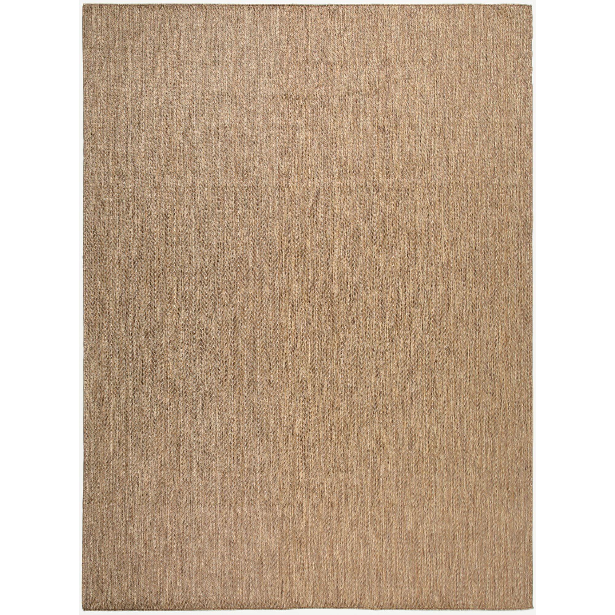 Nourison Horizon Indoor/Outdoor 8' x 10' Natural Modern Chevron Flatweave Rug