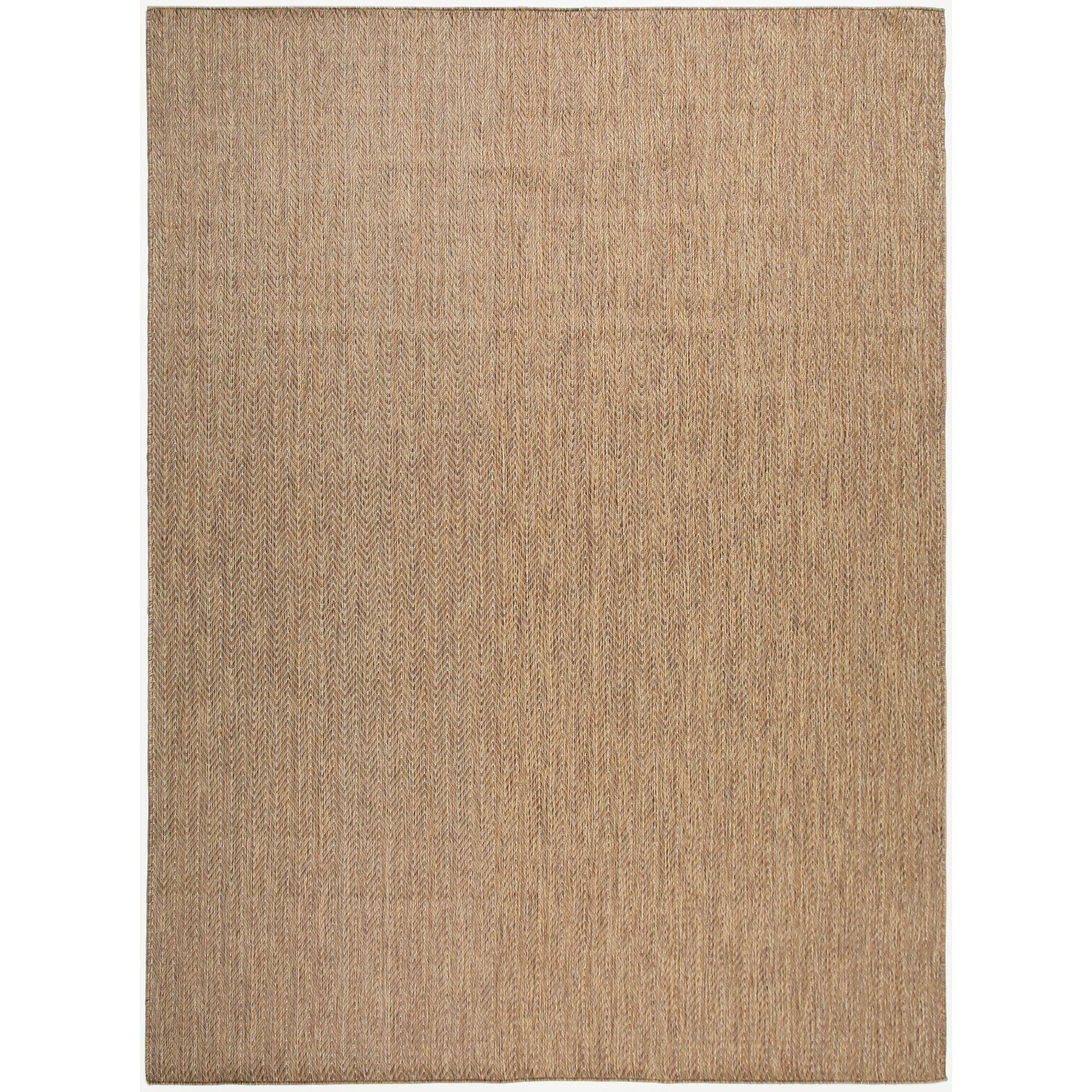 Nourison Horizon Indoor/Outdoor 8' x 10' Natural Modern Chevron Flatweave Rug