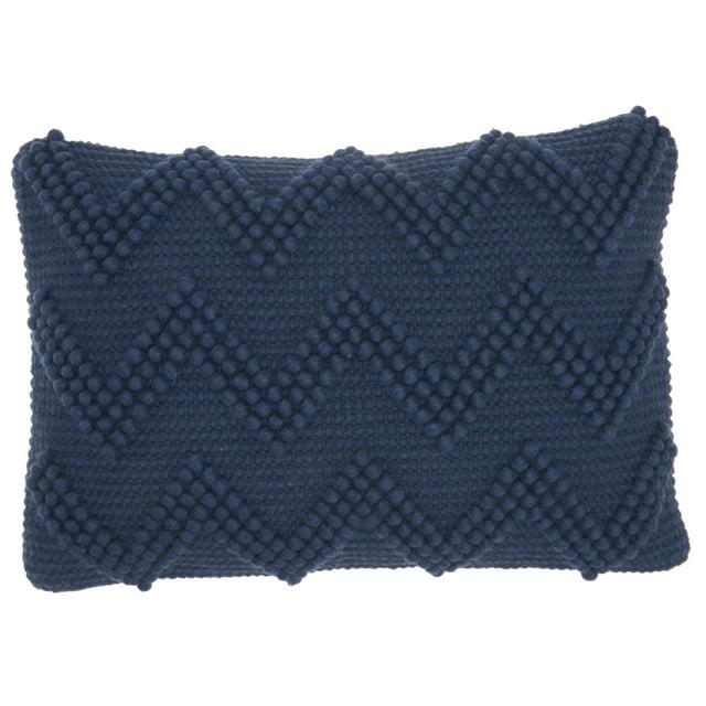 Nourison Life Styles Decorative Throw Pillow, 14" x 20", Navy