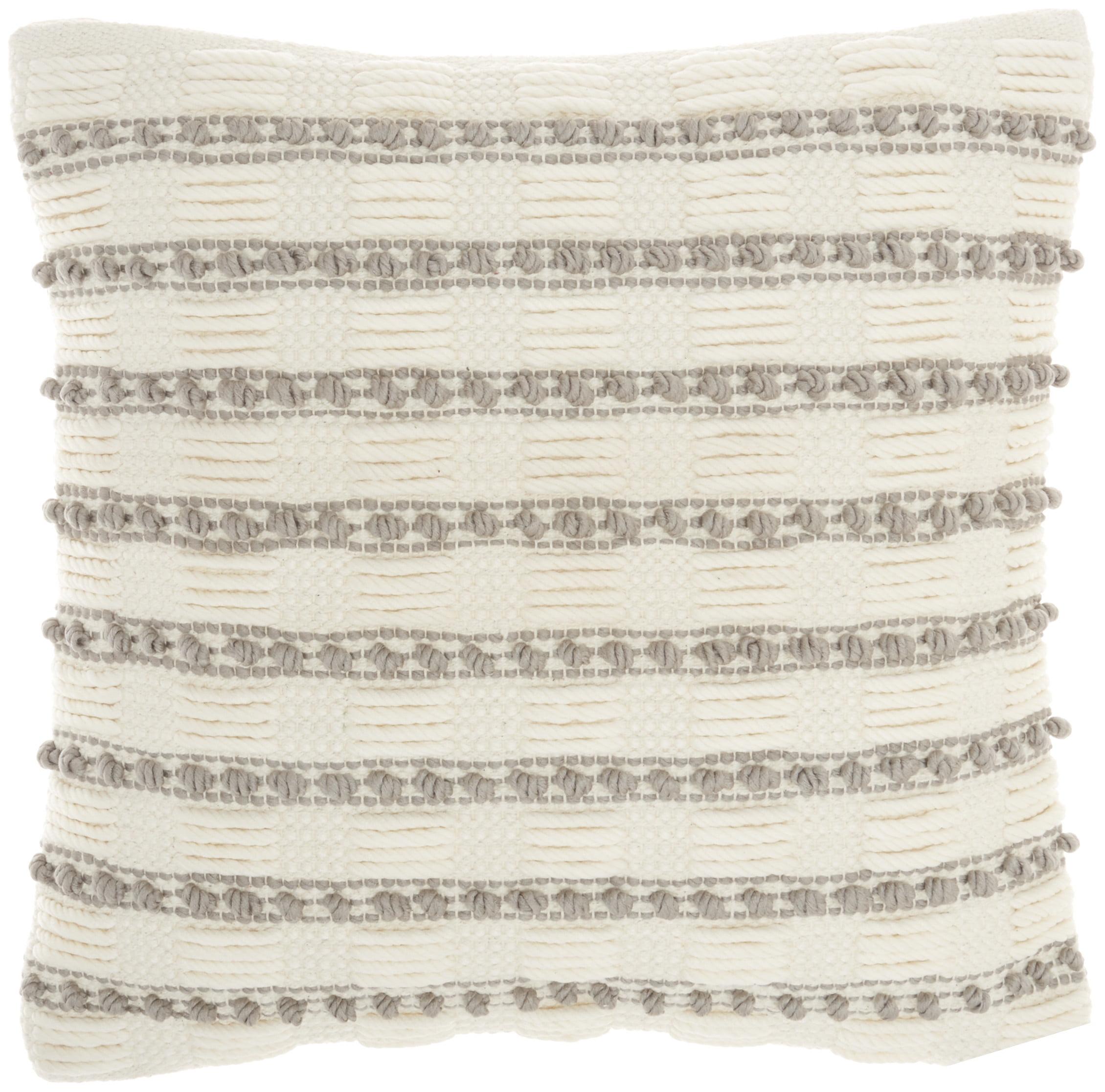 Life Styles Woven Lines and Dots Throw Pillow - Mina Victory