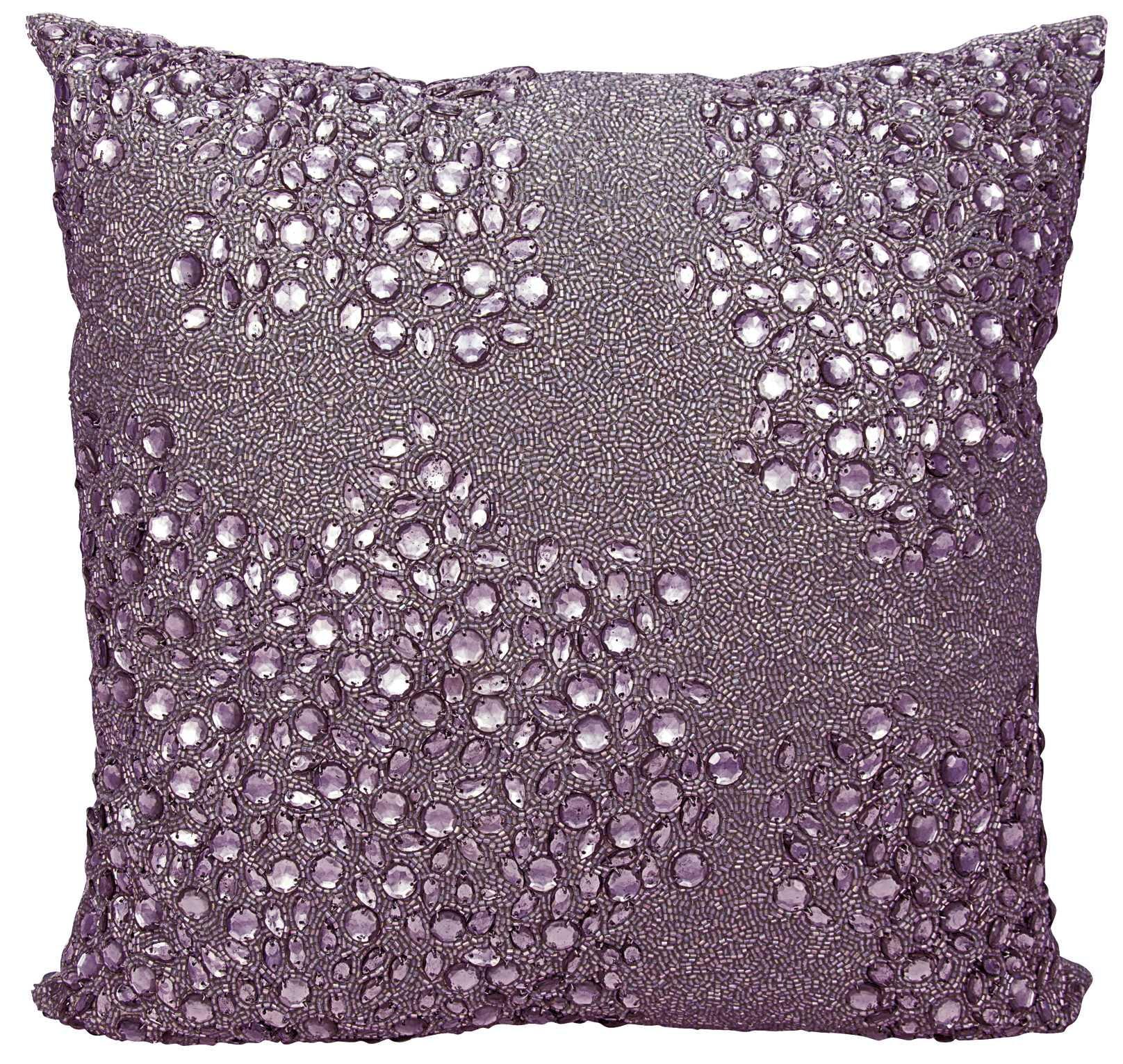 Nourison Luminecence Fully Beaded Lavender Throw Pillow