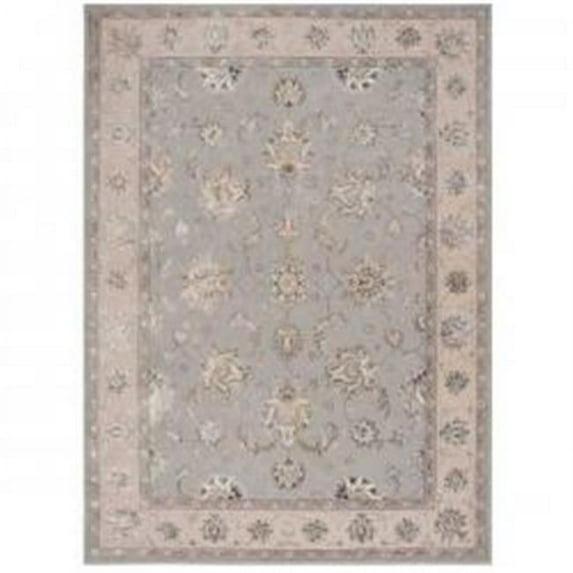 Nourison  Ma Serenade Area Rug Grey 5'3" x 7'5" 6' x 9' Indoor Living Room, Bedroom, Dining Room Silver