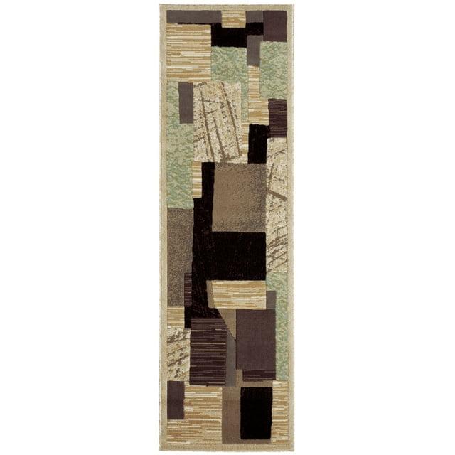 Nourison Modesto (MDS08) Beige Runner Area Rug, 2-Feet 2-Inches by 7-Feet 3-Inches (2'2" x 7'3")