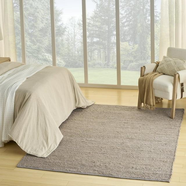 Nourison Natural Jute Grey Farmhouse Indoor Rug