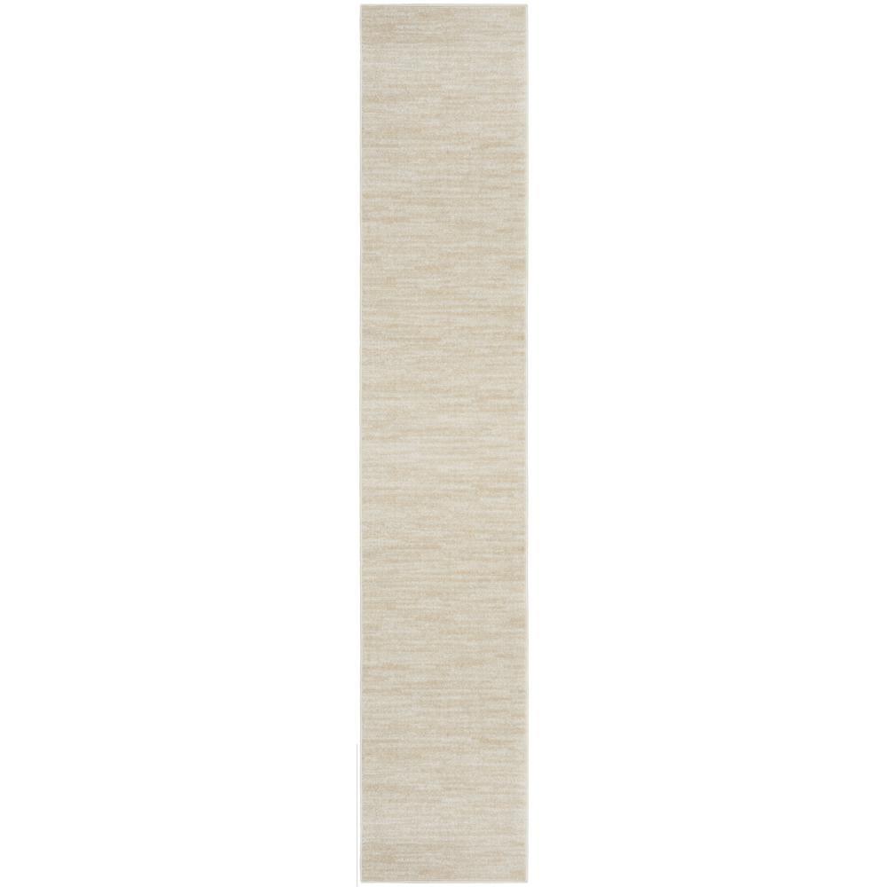 Nourison Essentials Easy Care Indoor Outdoor Area Rug - Ivory Beige 2'2" x 12'