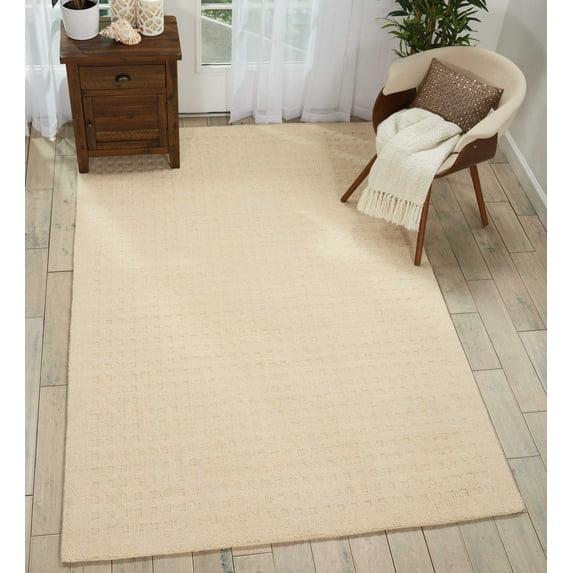 Nourison Perris Textured Indoor Area Rug Ivory 6'6" x 9'6"