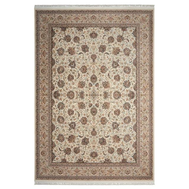 Nourison  Persian Palace Area Rug Cream 7' 10" x 10' 10" Latex Free 8' x 10' Living Room,Dining Room,Bedroom N/A