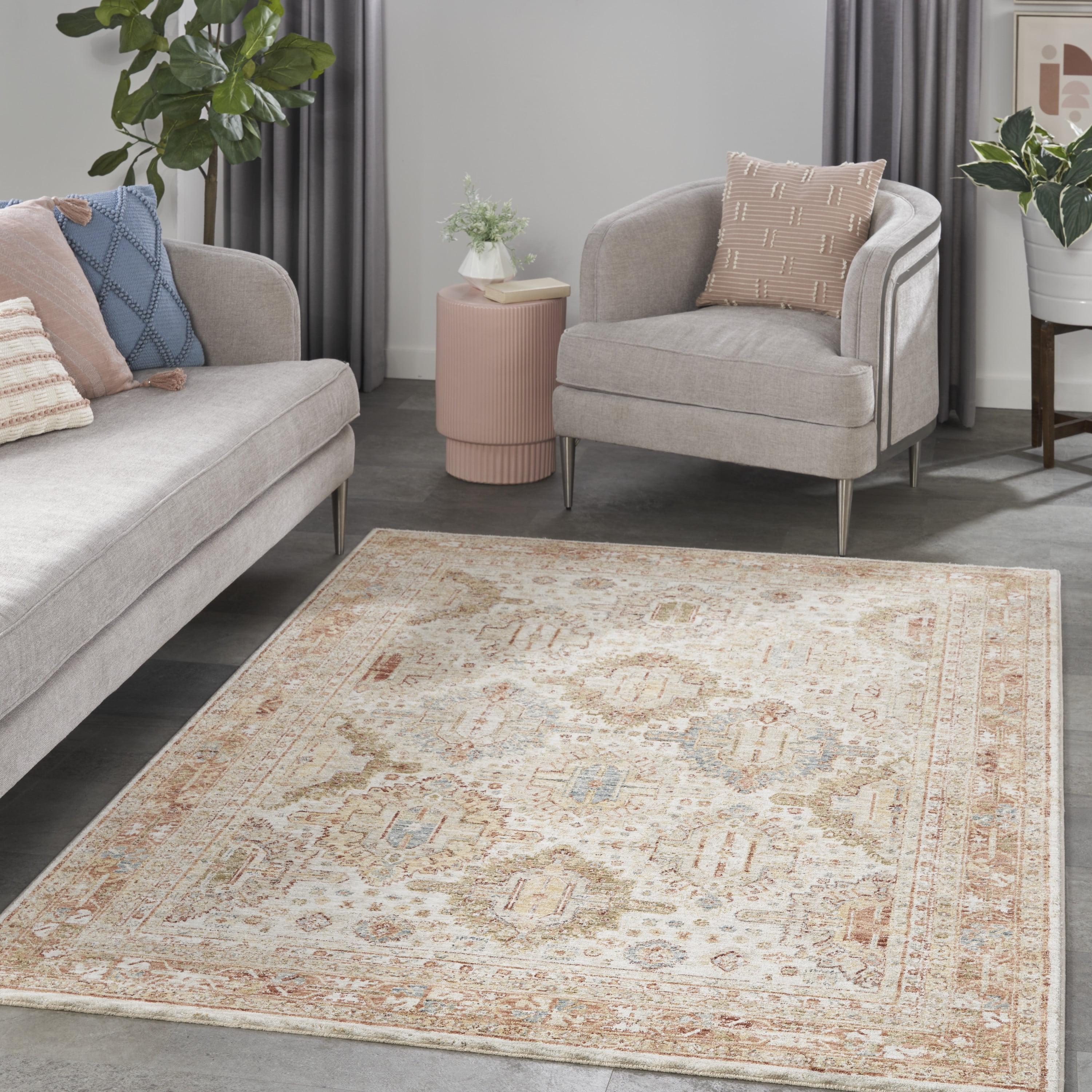 Nourison Petra Oramental Indoor Rug Ivory Multi 5'3" x 7'8"