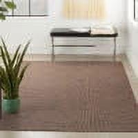 Natural Flat Woven Rectangular Synthetic 5' x 7' Rug