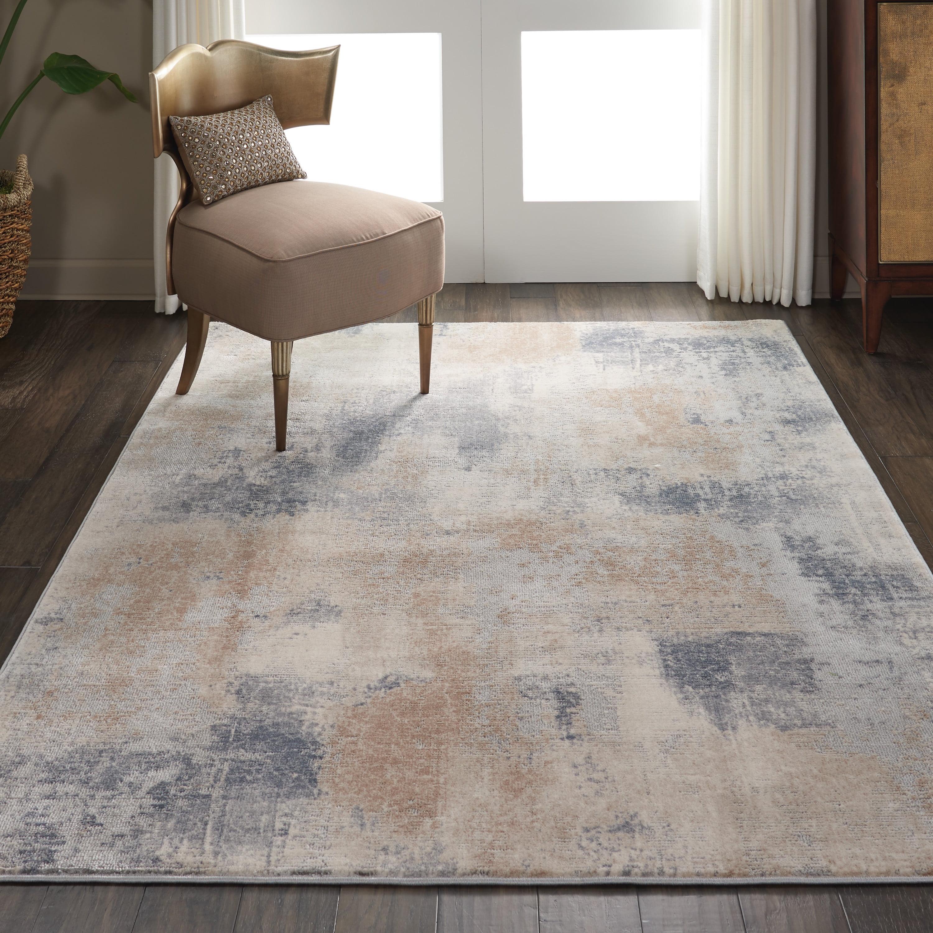 Nourison Rustic Textures Contemporary Abstract Indoor Area Rug Beige/Grey 5'3" x 7'3"