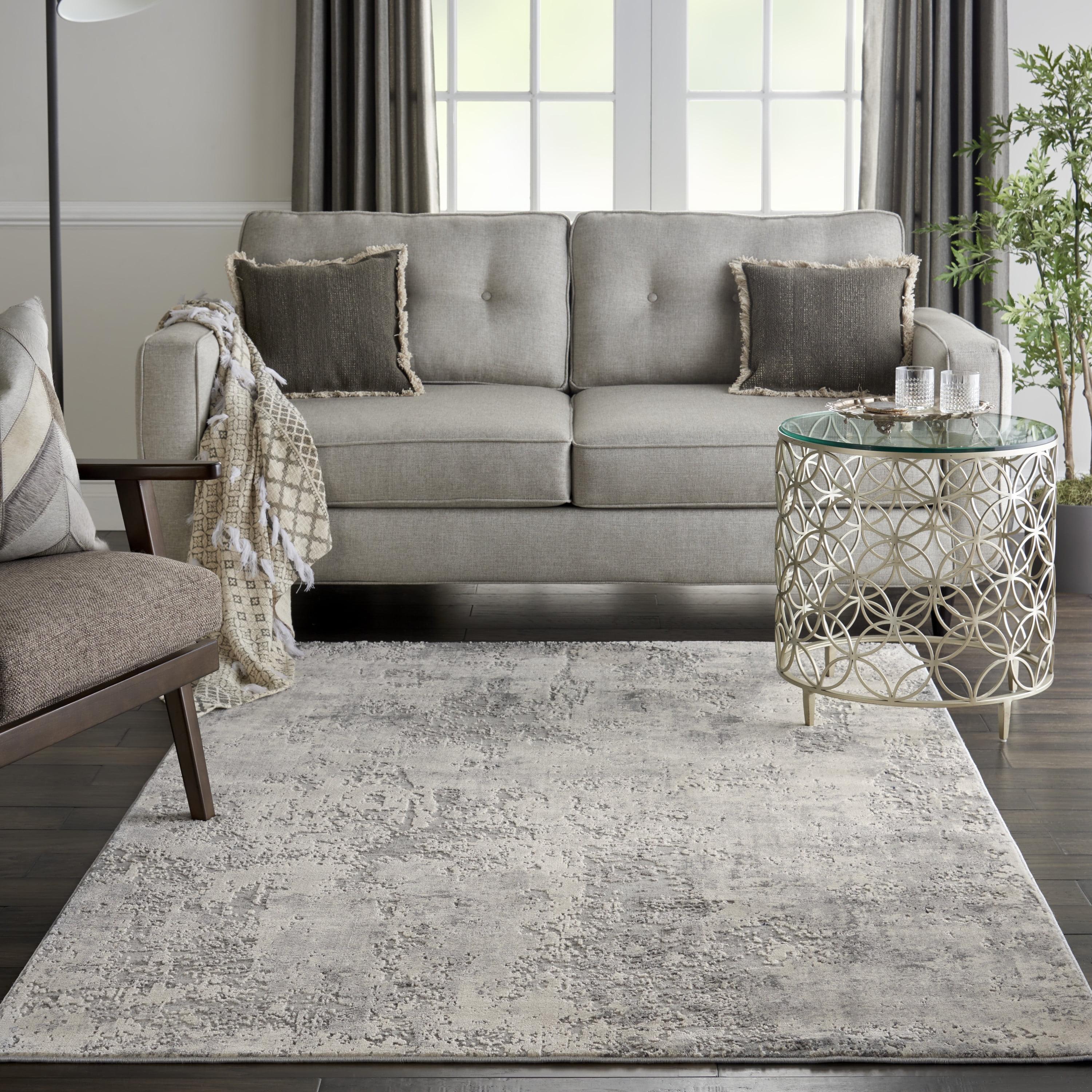 Nourison Rustic Textures Modern Indoor Area Rug Grey/Beige 3'11" x 5'11"