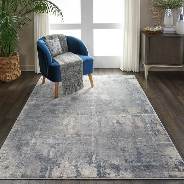 Nourison Rustic Textures Contemporary Indoor Area Rug Grey/Beige 5'3" x 7'3"