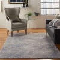 Nourison Rustic Textures Vintage Persian Indoor Area Rug Ivory Light Blue 5'3" x 7'3"