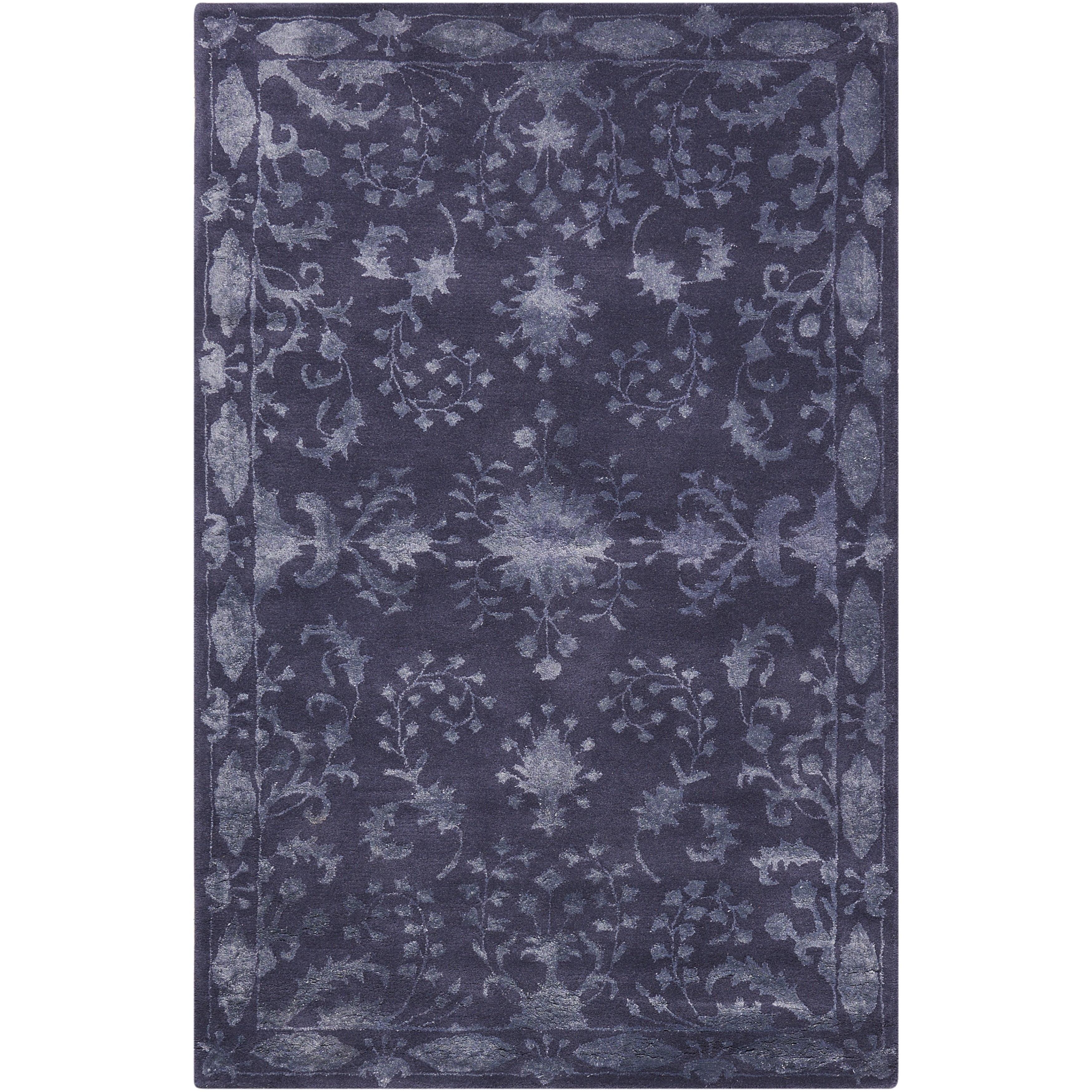 Nourison  Symphony Area Rug 3'6" x 5'6" Contains Latex Wool,Synthetic,Viscose Abstract 0.51 - 0.75 inch 3' x 5' Indoor,Handmade Bedroom,Living