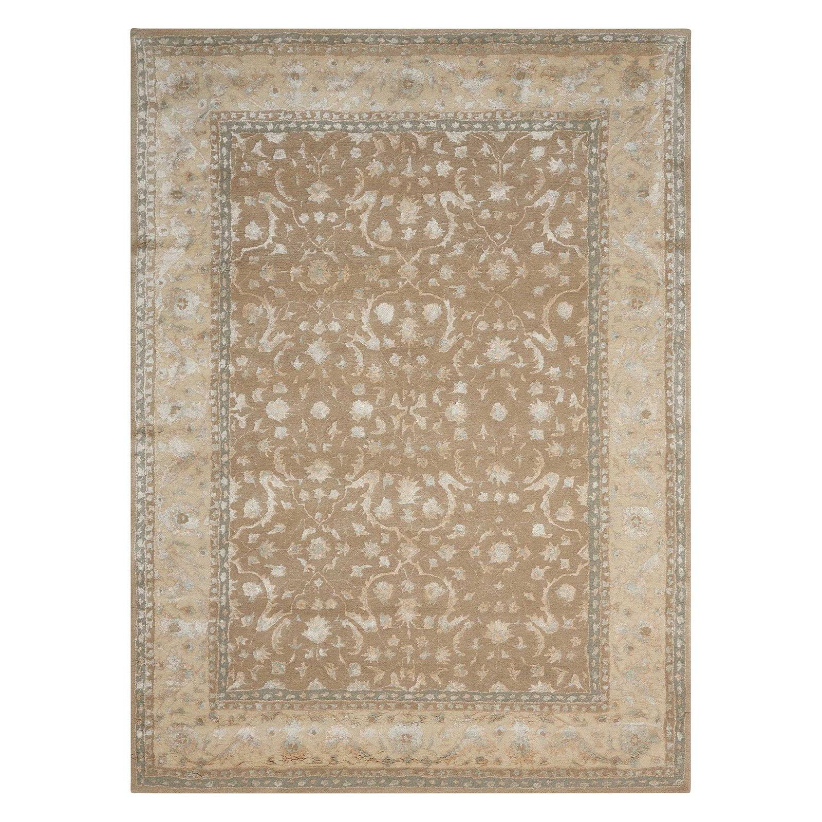 Transitional Symphony Gray Hand-tufted Wool & Viscose 5' x 7' Area Rug