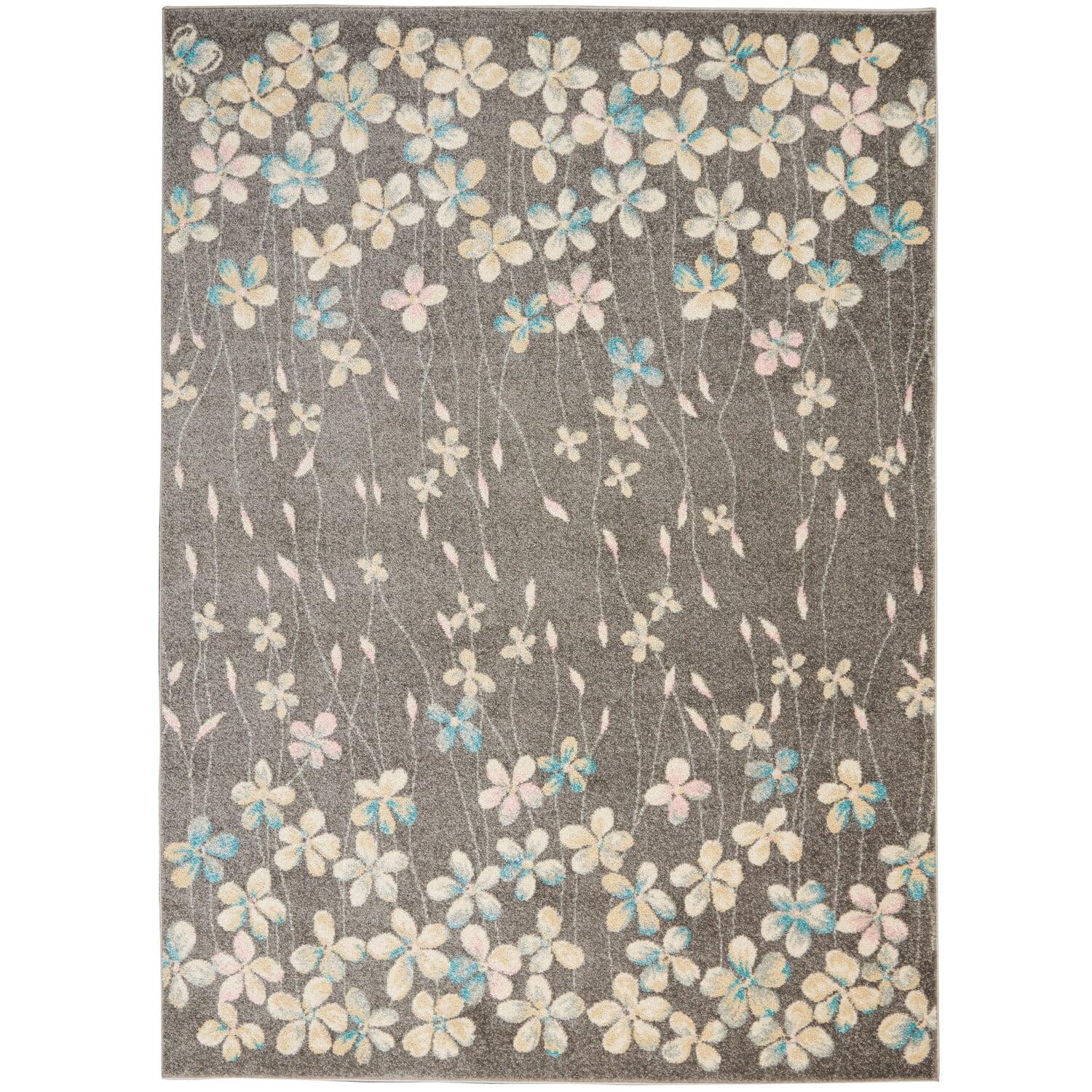 Nourison Tranquil Bohemian Botanical Bloom Area Rug