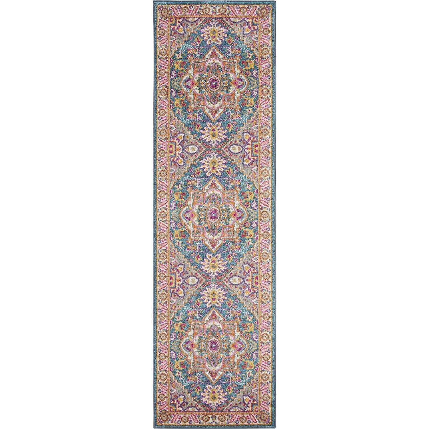 Nourison Tranquil Persian Indoor Rug Ivory Light Blue 6' x 9'