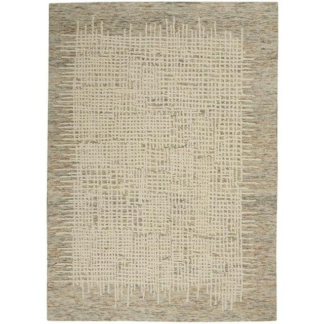 Nourison Vail Rustic Texture Indoor Area Rug Beige Multi 5'3" x 7'3"