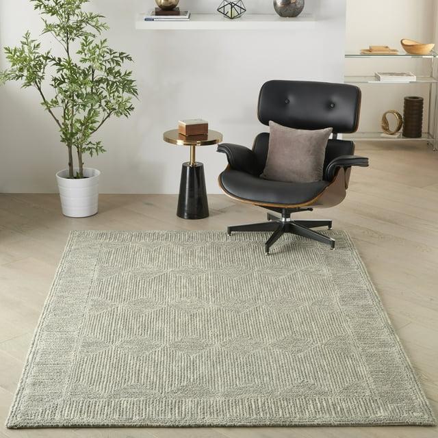 Nourison Vail Contemporary Indoor Area Rug Grey 5'3" x 7'3"