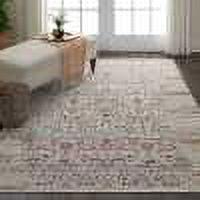 Nourison Vintage Kashan VKA02 Ivory/Light Blue/Orange Indoor Area Rug - 4' x 6'