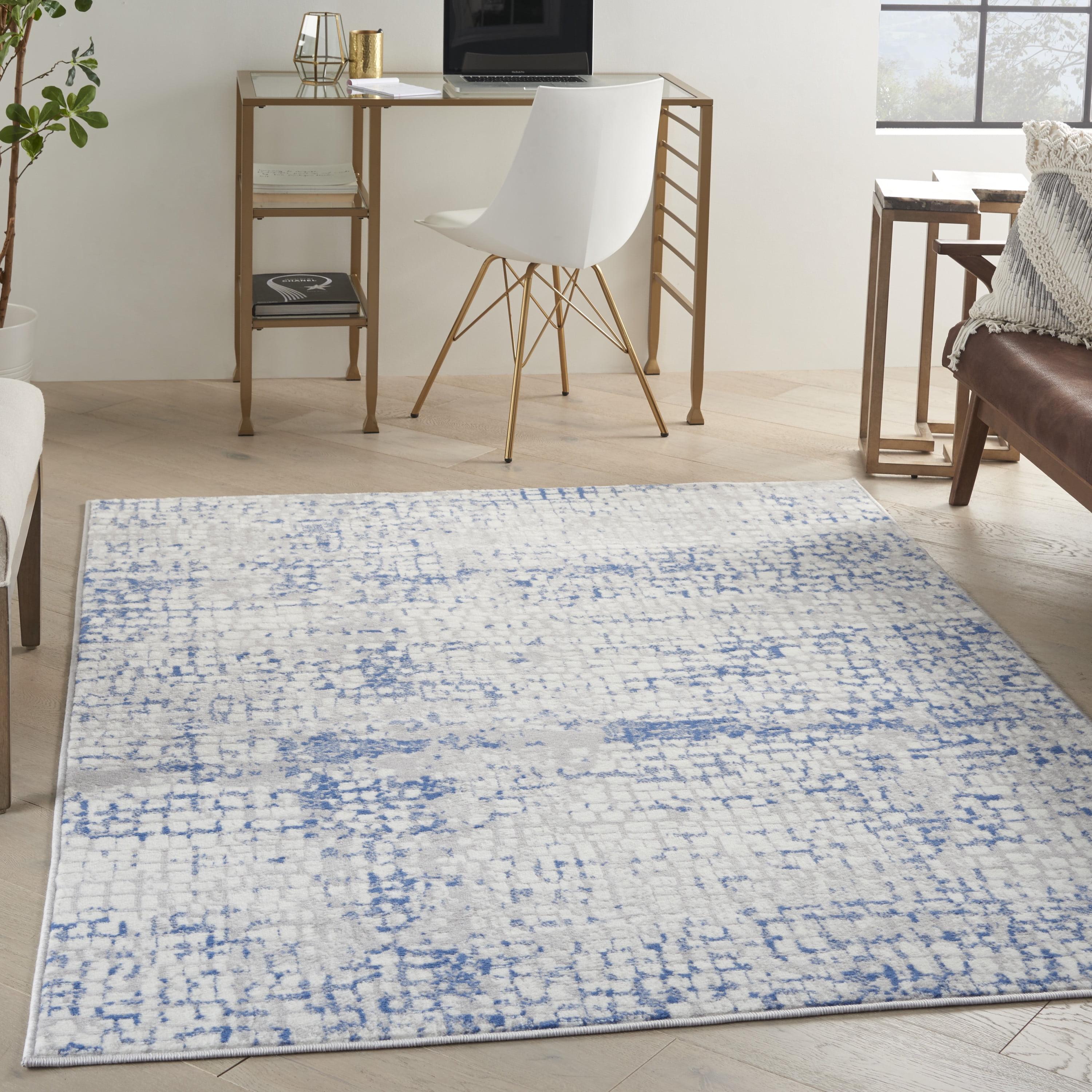 Nourison Whimsicle WHS07 Indoor only Area Rug - Grey Blue 4' x 6'