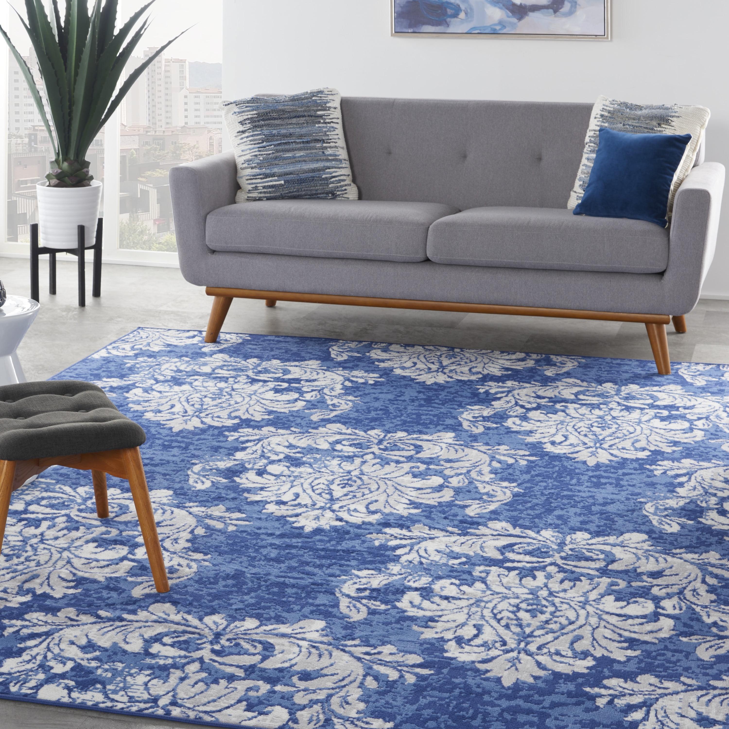 Nourison Whimsicle WHS11 Indoor only Area Rug - Navy Ivory 8' x 10'