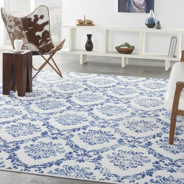 Nourison Whimsicle WHS01 Indoor only Area Rug - Ivory Navy 7' x 10'