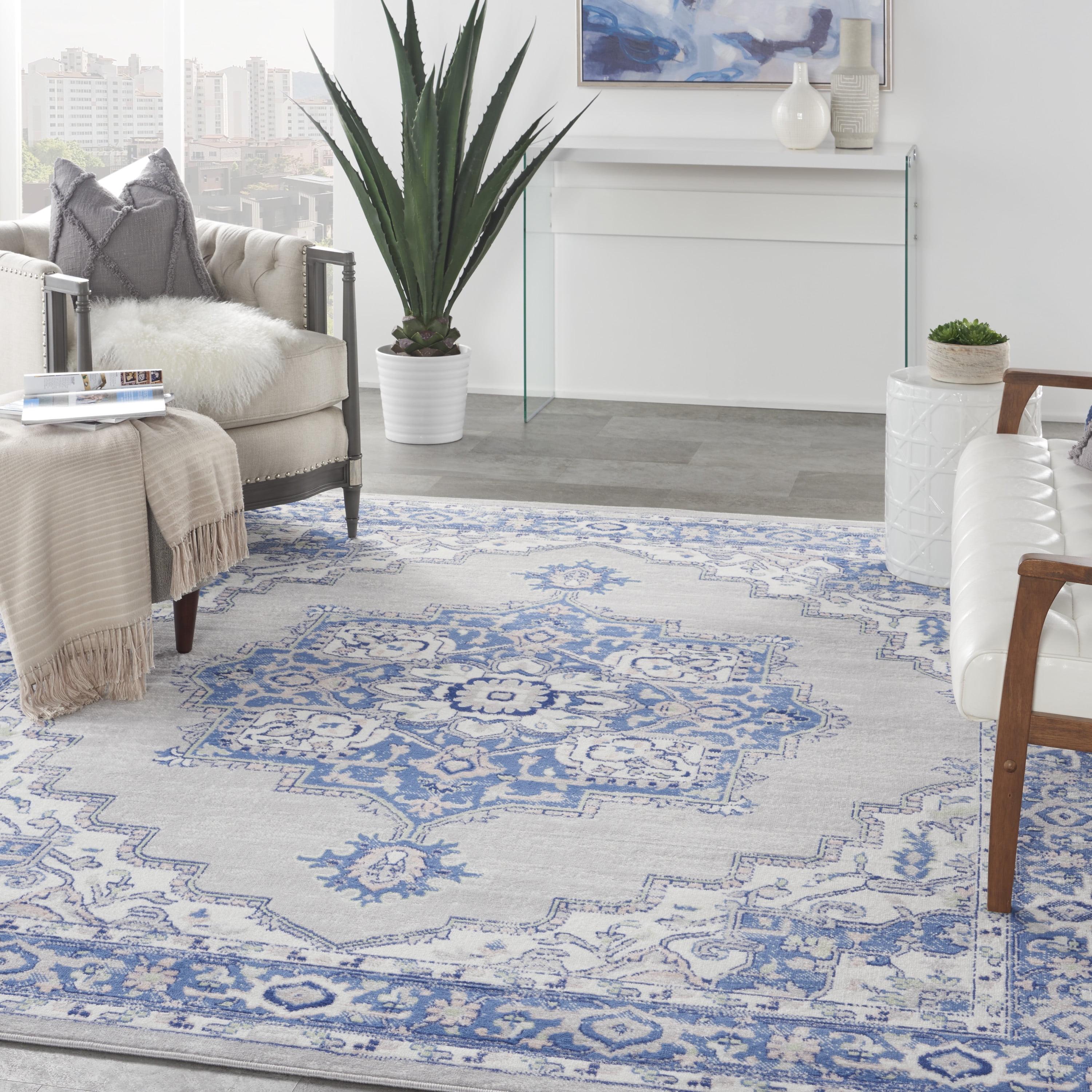 Nourison Whimsicle WHS03 Indoor only Area Rug - Grey Blue 8' x 10'